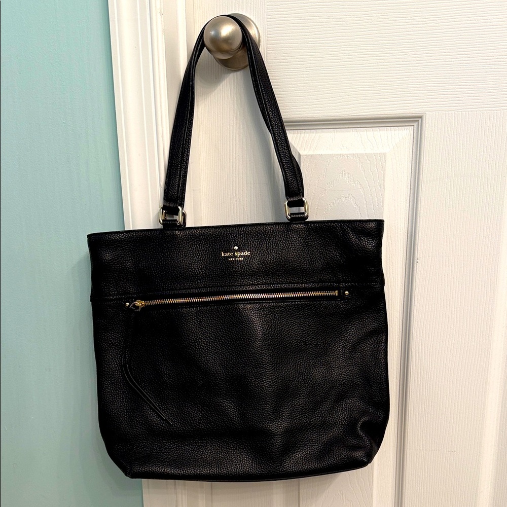 Kate Spade Black Pebbled Tote